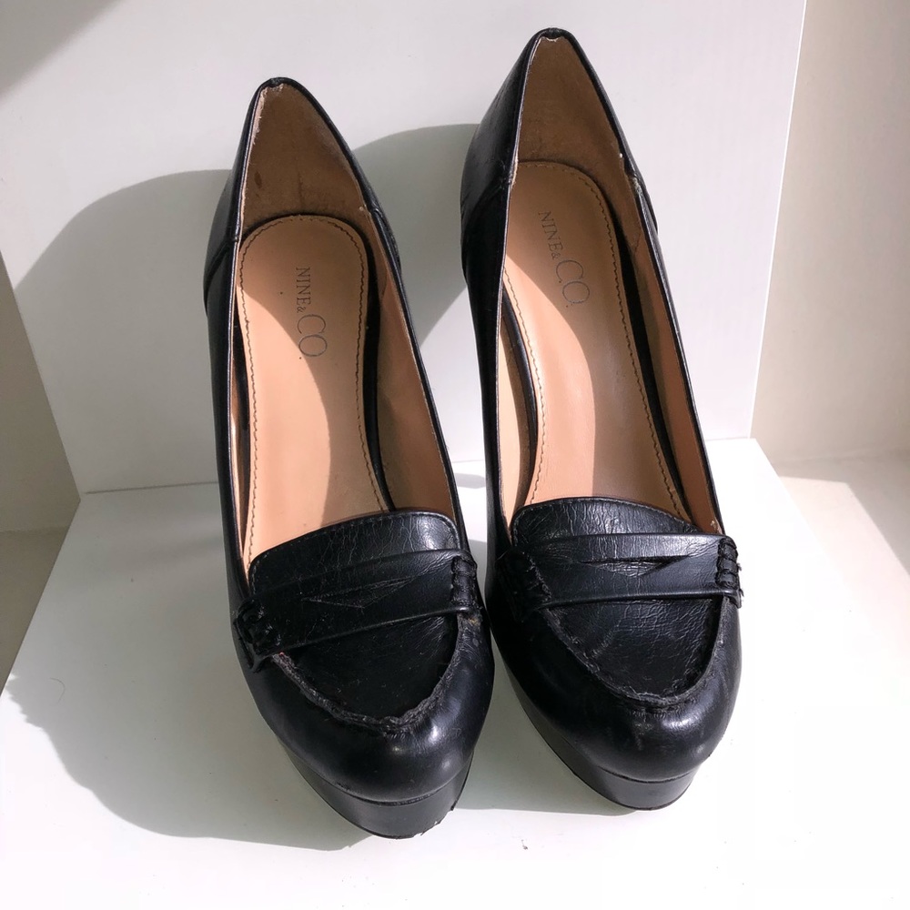Heavily worn Nine co. Heels